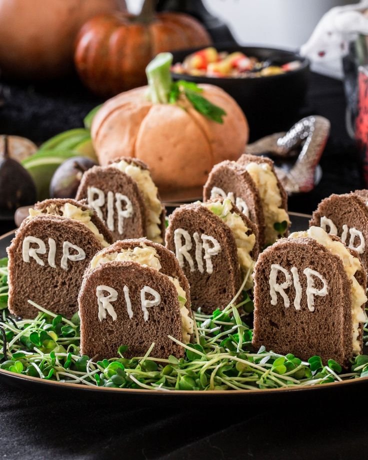 Halloween Treats on a Platter | Halloween food ideas sandwiches, Halloween themed sandwiches, Halloween finger sandwiches