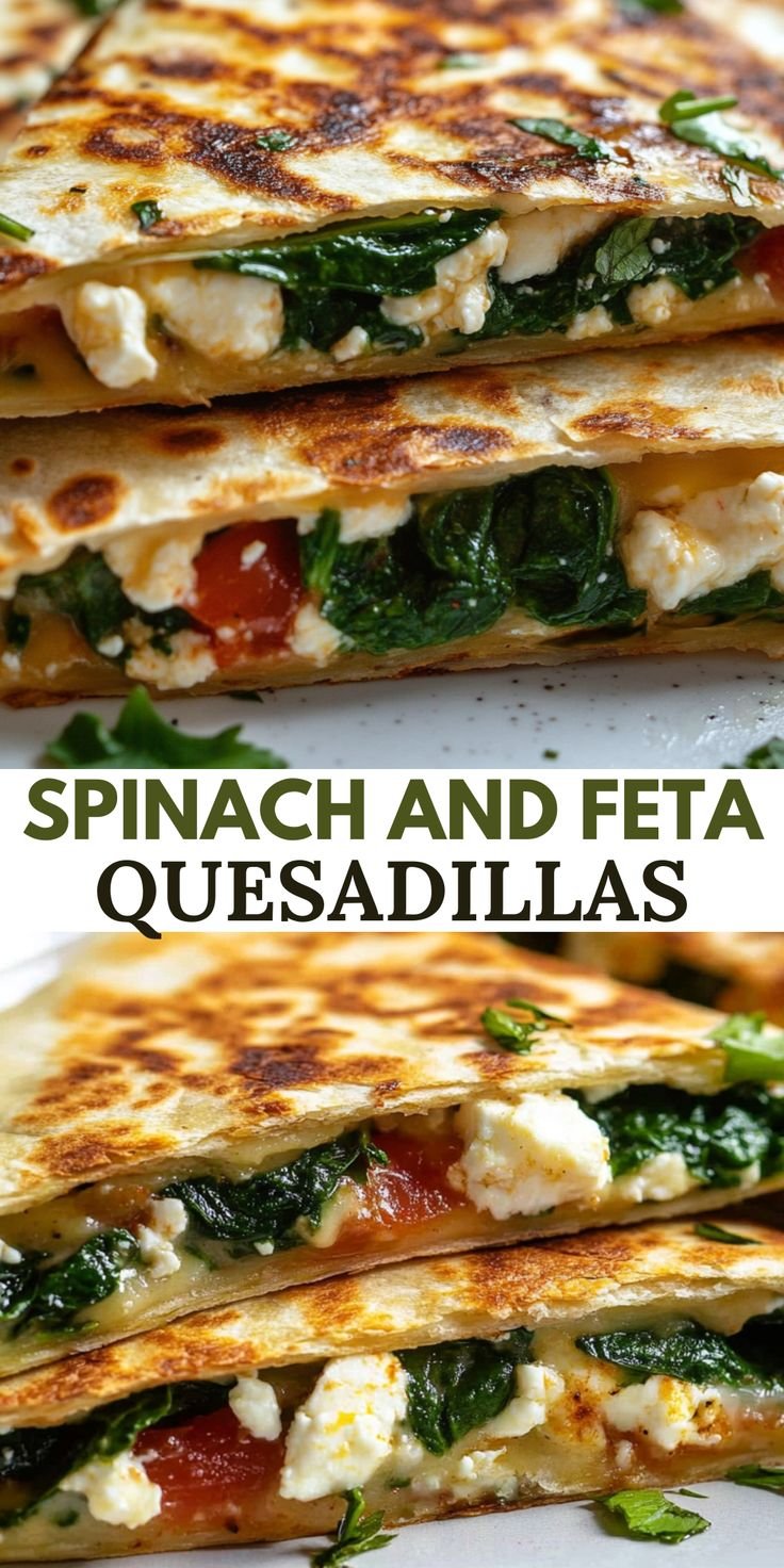 Spinach and Feta Quesadillas (20 minutes)