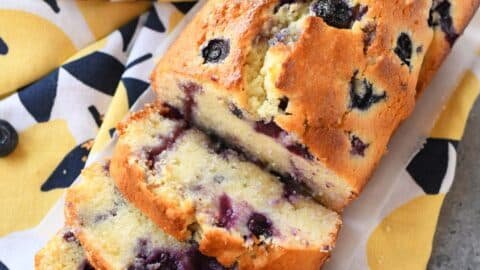 Blueberry Lemon Pound Cake Loaf