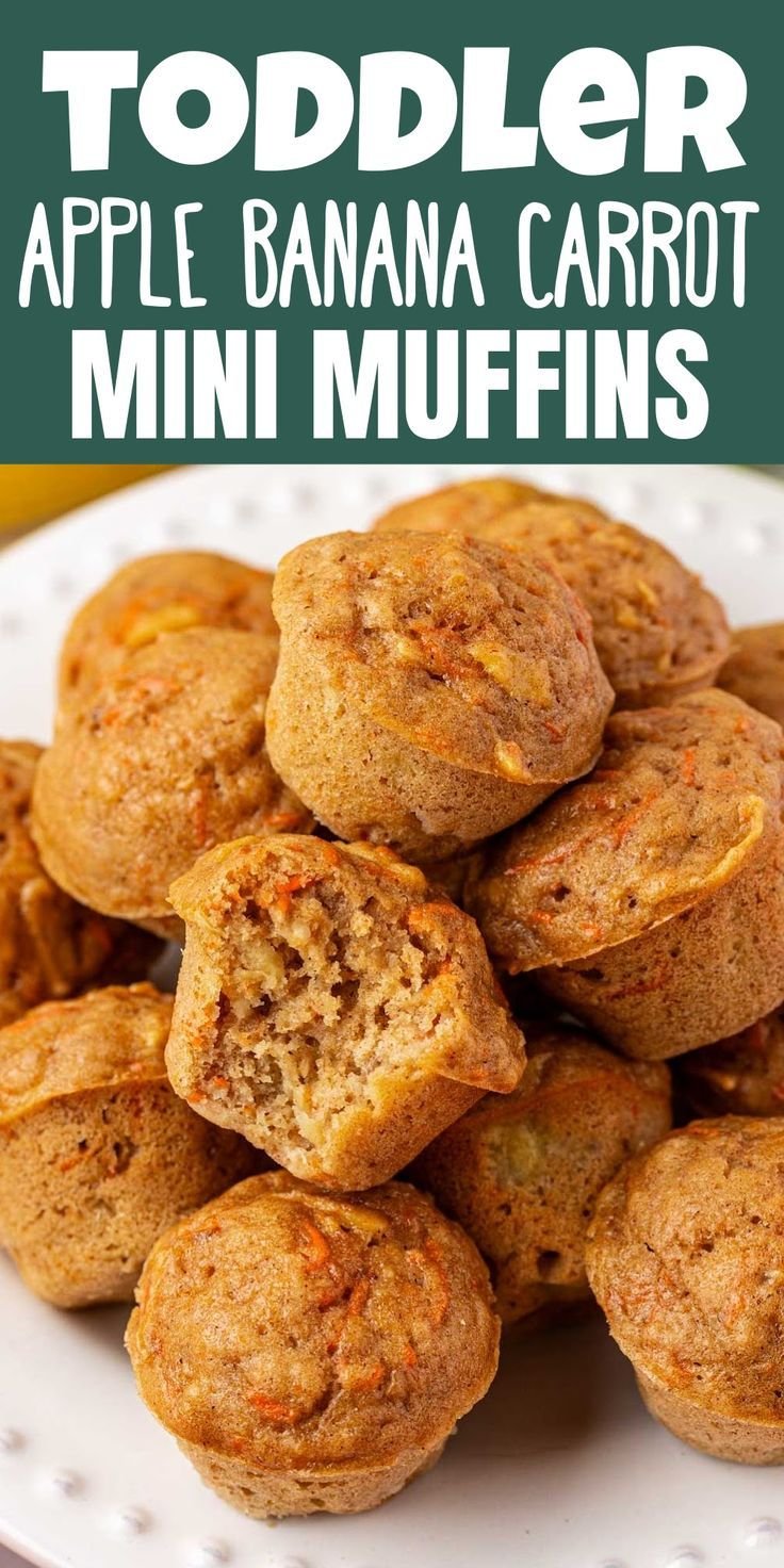 Abc (apple, banana, carrot) Mini Muffins
