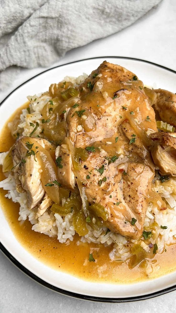 Slow Cooker Smothered Chicken - It's Soul Food at Its Finest!
