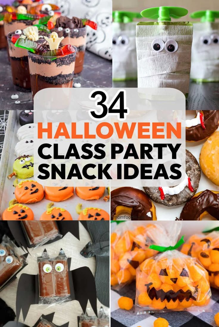 Spooktacular Halloween Treats for School | Halloween kids snacks for school, Kid halloween treats for school, Class halloween snacks