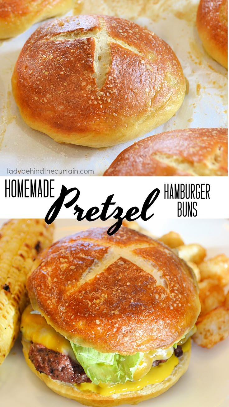 Homemade Pretzel Hamburger Buns: The Bakery Secret to Better Burgers
