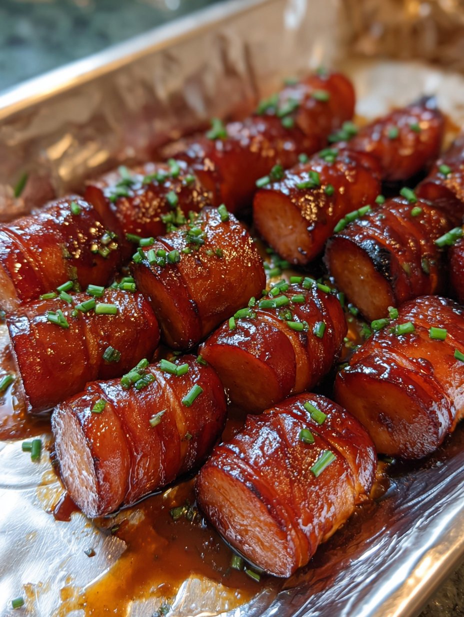 Bouchées de Kielbasa Confites Hasselback Douces et Épicées (Perfection de Glace Collante !)