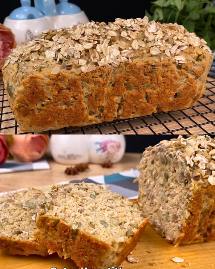 Haferflocken-Kürbiskern-Brot