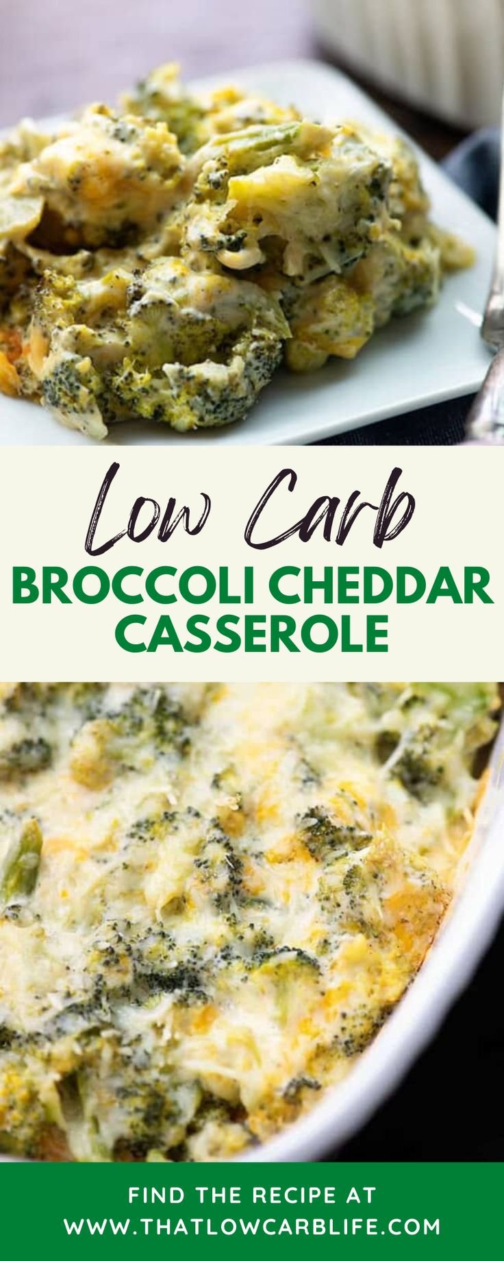 Low Carb Broccoli Cheddar Casserole