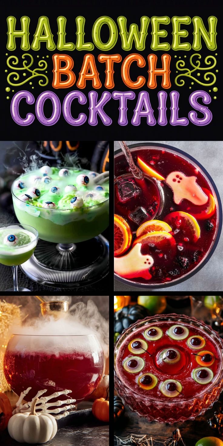 Sinisterly Satisfying Halloween Cocktails Large Batch