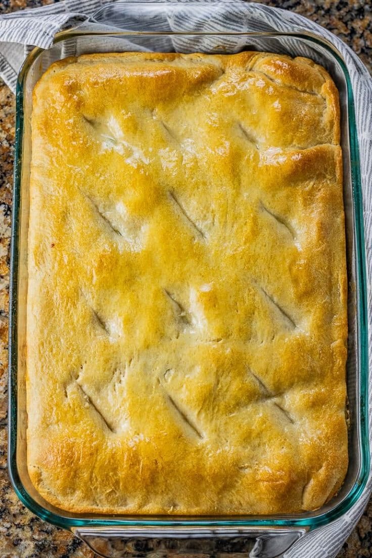 Chicken Pot Pie with Crescent Rolls