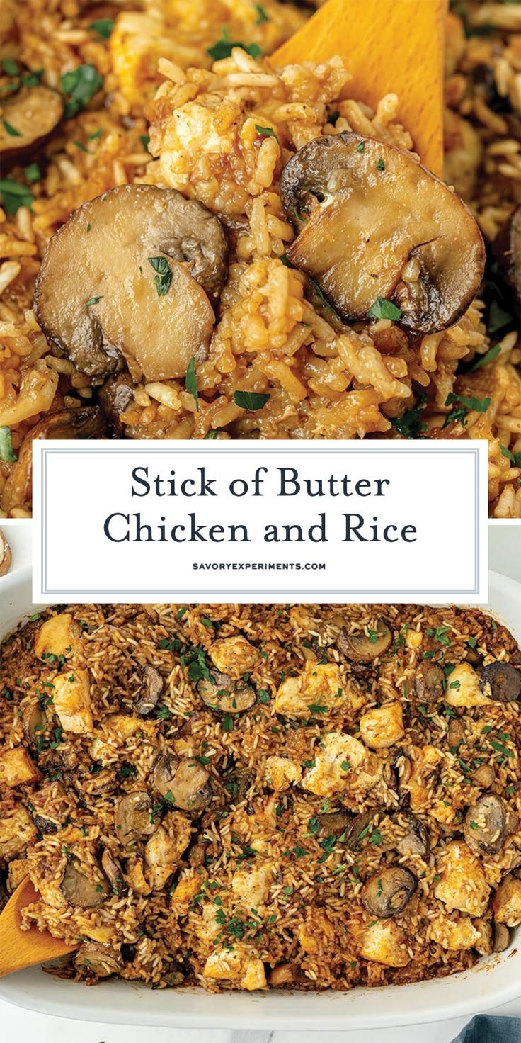 Stick of Butter Chicken and Rice (Easy One-Pan Baked Recipe)