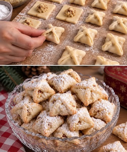 Nusskissen zarte Weihnachtsplätzchen mit Nussfüllung - Kochen Mit Uns