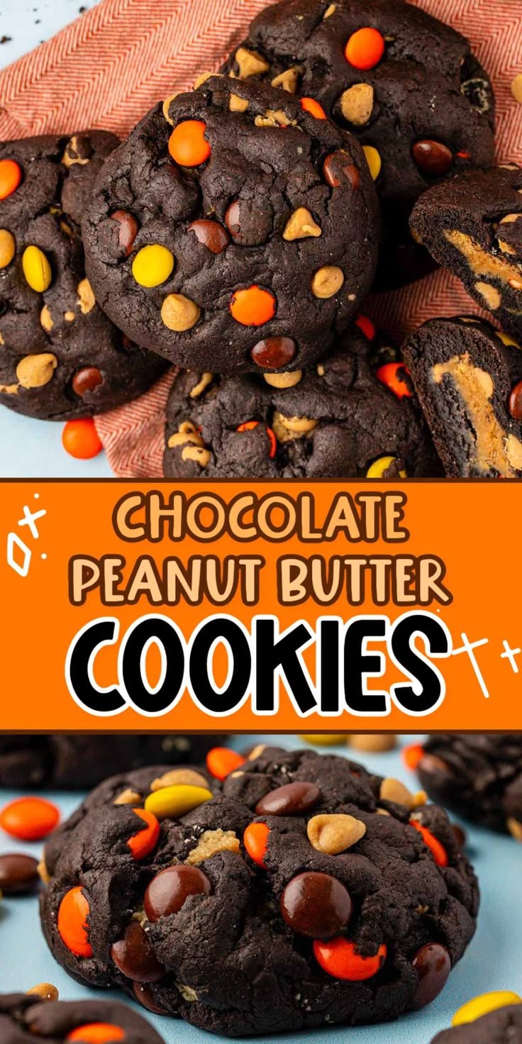 Peanut Butter Filled Chocolate Cookies