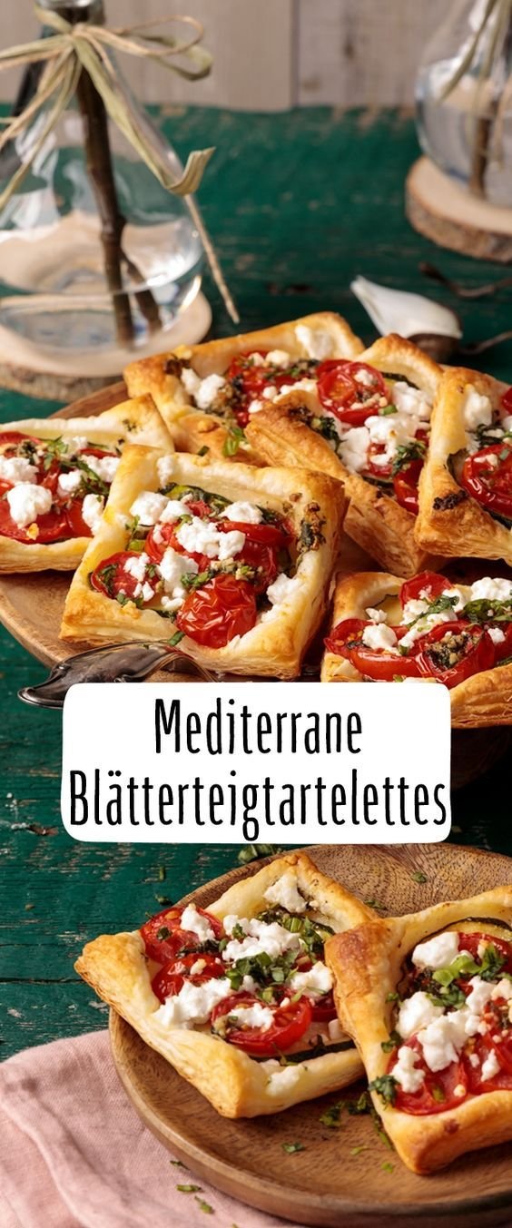 Mediterrane Blätterteigtartelettes