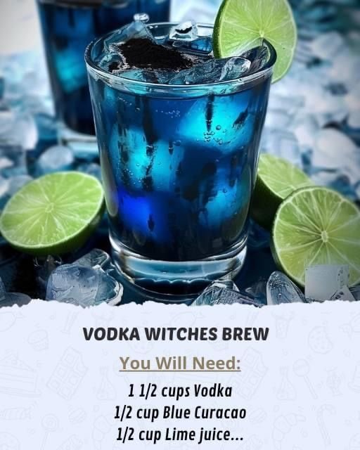 Witch alcoholic drinks | Blue curacao vodka recipes, Halloween cocktails, Halloween drinks alcohol