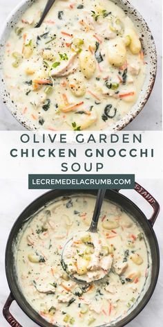 Copycat Olive Garden Chicken Gnocchi Soup Recipe | Soups made with gnocchi, Simple chicken gnocchi soup, Soup recipes using gnocchi