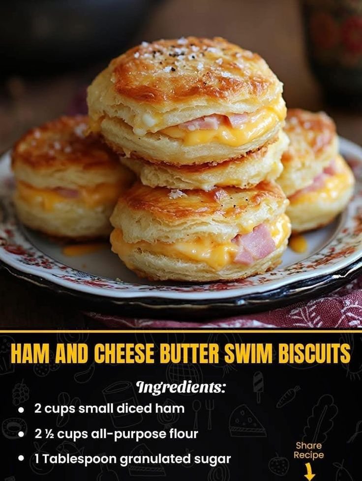 Ham and biscuit recipes | Ham and cheese biscuit sandwiches, Easy ham biscuits, Delicious recipes