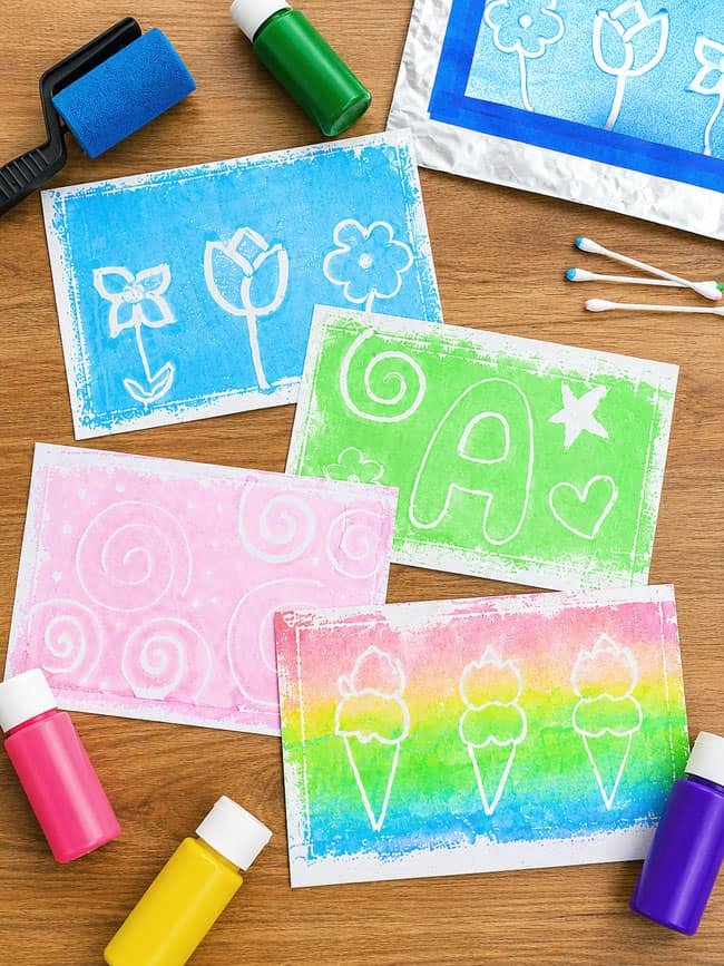 How to Make Monoprints for Kids