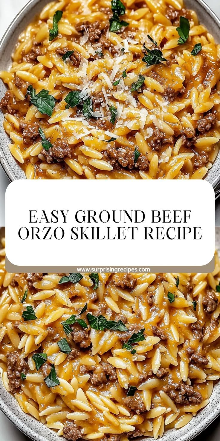 Delicious Easy Ground Beef Orzo Recipe