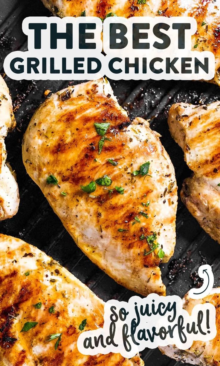 Perfect Grilled Chicken Breast Recipe - Savory Nothings