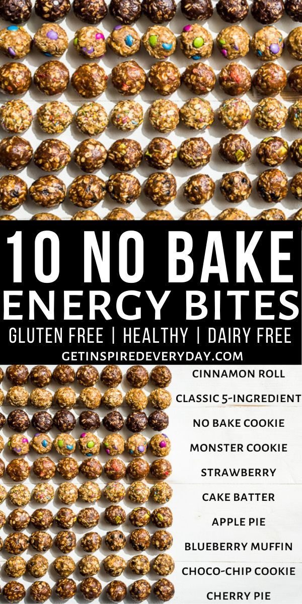 No Bake Energy Bites (10 Flavors!) | Get Inspired Everyday!