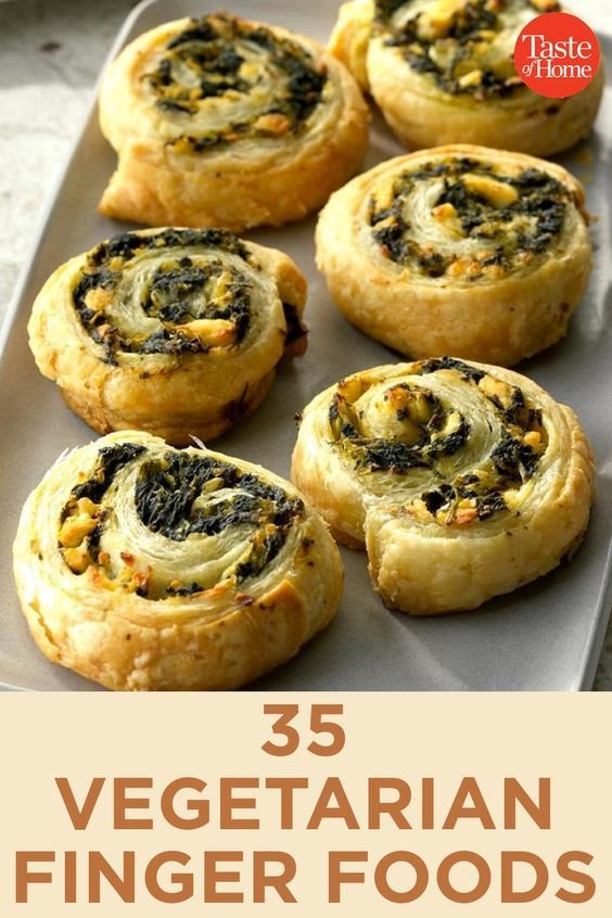 35 Vegetarian Finger Foods For Your Next Party | Easy vegetarian appetizers finger foods, Vegetarian fingerfood parties, Vegetarian party food