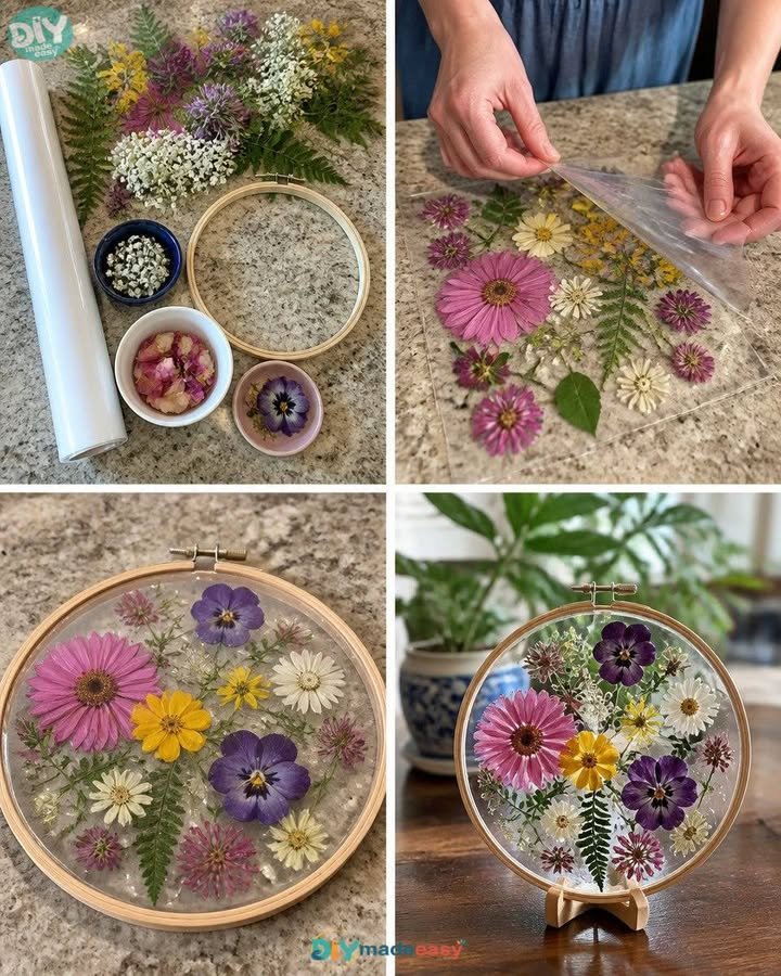 Gepresster Blumenfensterfänger