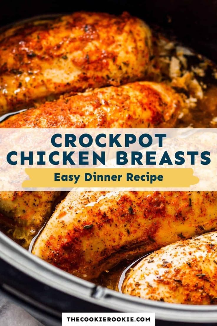 Juicy crockpot chicken breast | Chicken breast in crockpot, Crock pot chicken breast, Chicken breast crockpot recipes