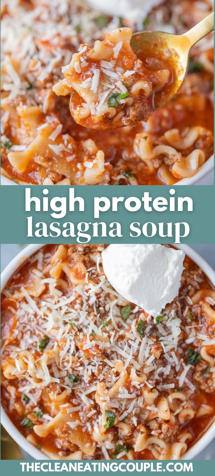 High Protein Lasagna Soup