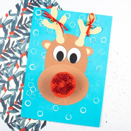 Jingle Bells Rudolph Reindeer Craft - Arty Crafty Kids