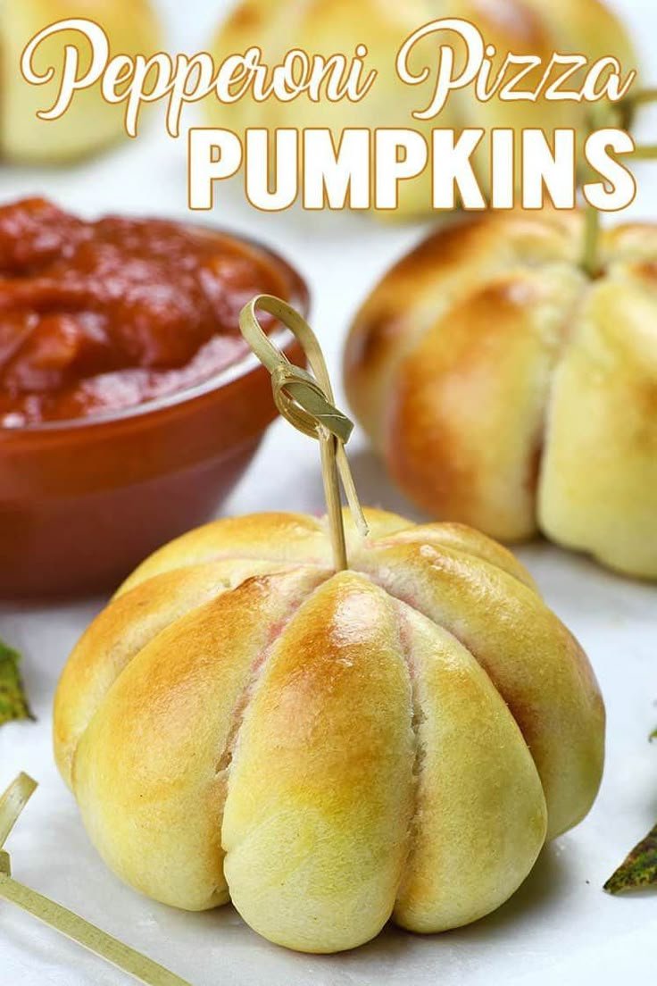 Pepperoni Pizza Pumpkins | Easy Homemade Snacks
