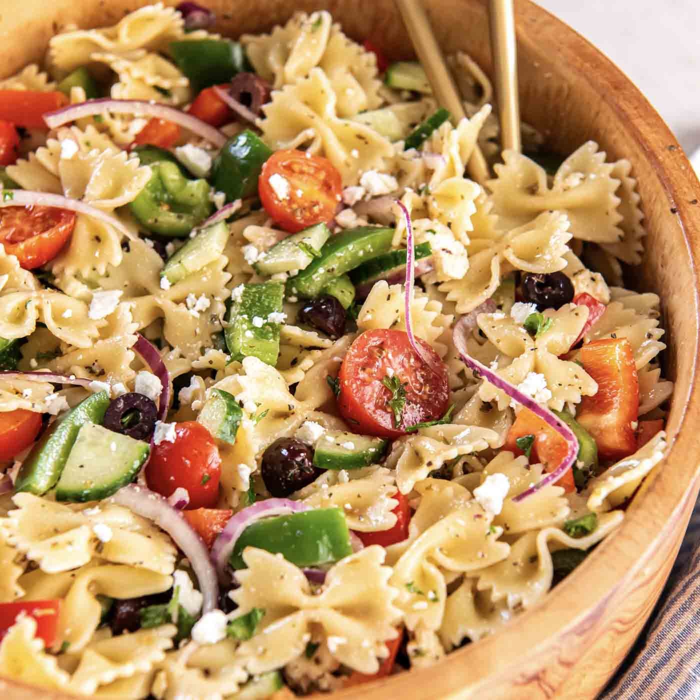 Salade de pâtes grecque facile