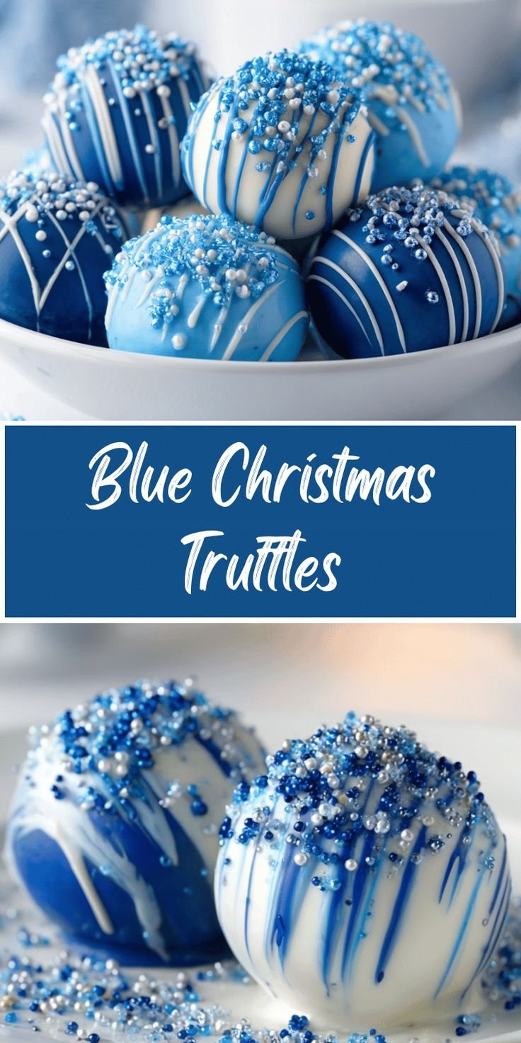 Blue Christmas Truffles