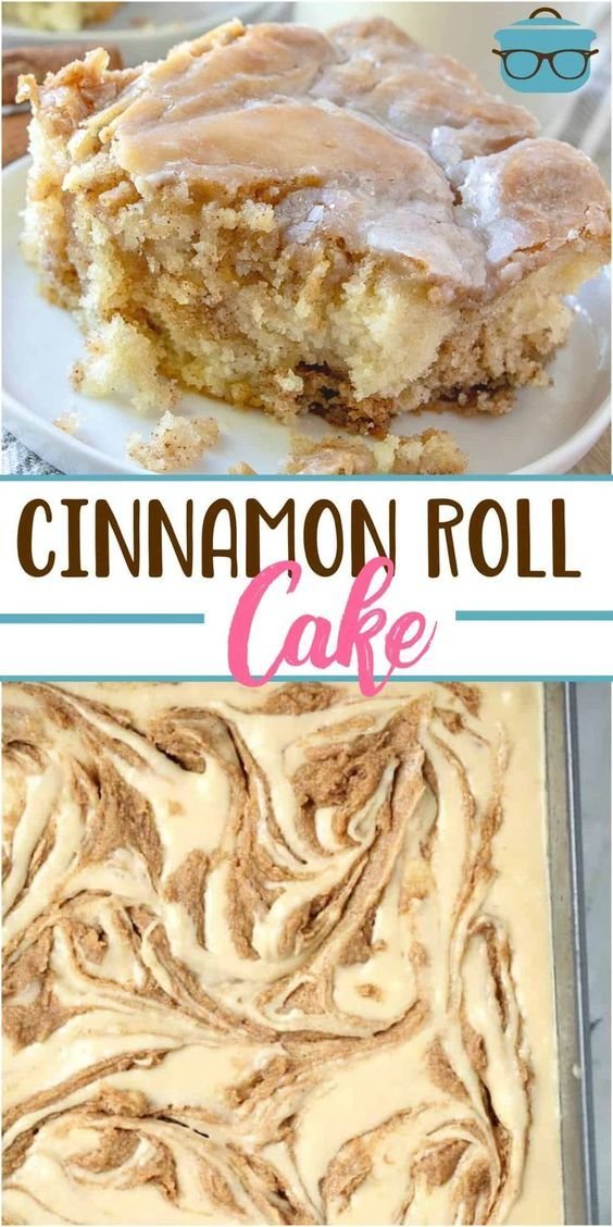 Homemade Cinnamon Roll Cake