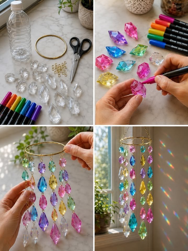 How to Make a Recycled Plastic Bottle Crystal Suncatcher 5 How to Make a Recycled Plastic Bottle Crystal Suncatcher