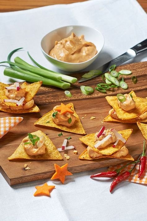 Nachos mit Käse Dip Chili Gonzales