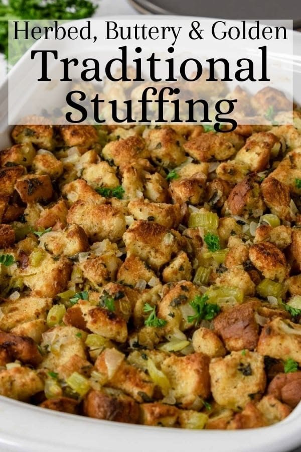 Traditional Bread Stuffing Recipe for Thanksgiving | Traditional homemade stuffing, Homemade bread stuffing, Homemade stuffing from scratch