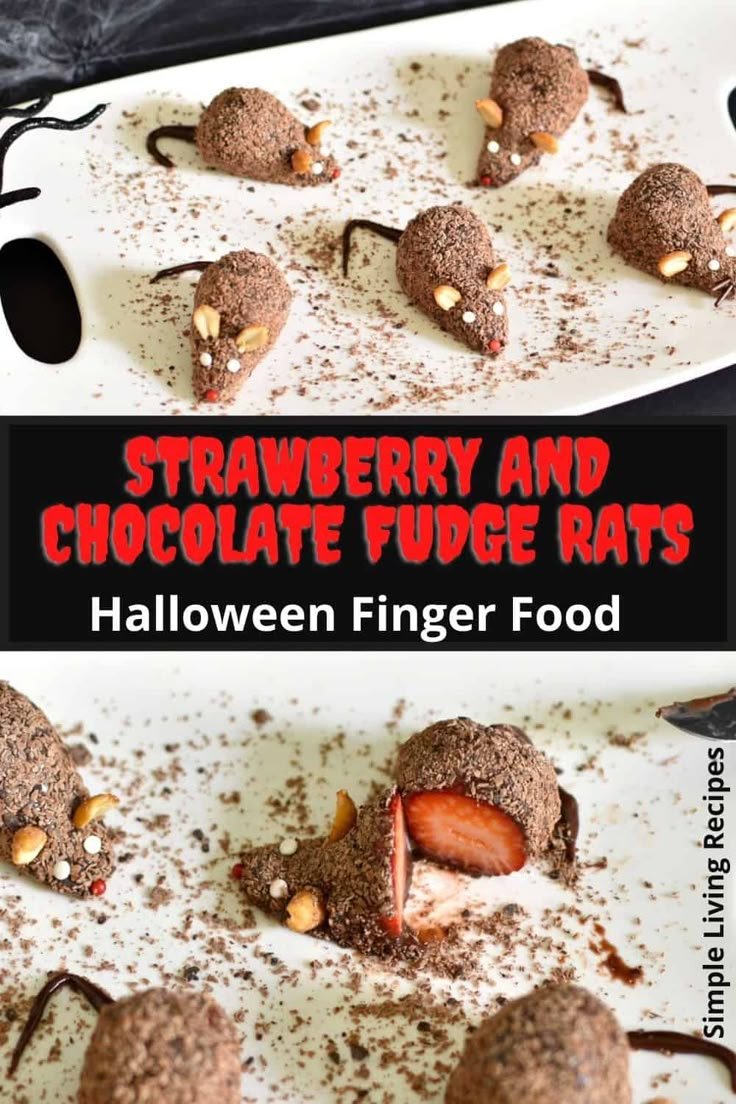 Halloween mice treats | Chocolate rats, Chocolate mice, Halloween food treats