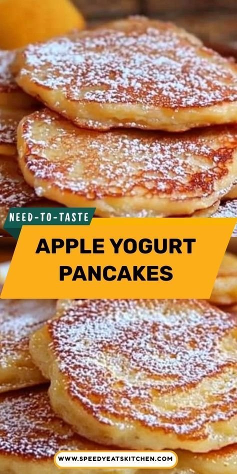 Apple Yogurt Pancakes: An Incredible Ultimate Recipe - Speedy Eats Kitchen | Apple pancakes for babies, Apple pancakes with yogurt and eggs, Apple yogurt pancakes recipe