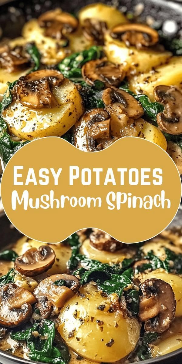 Potatoes With Mushroom Spinach
