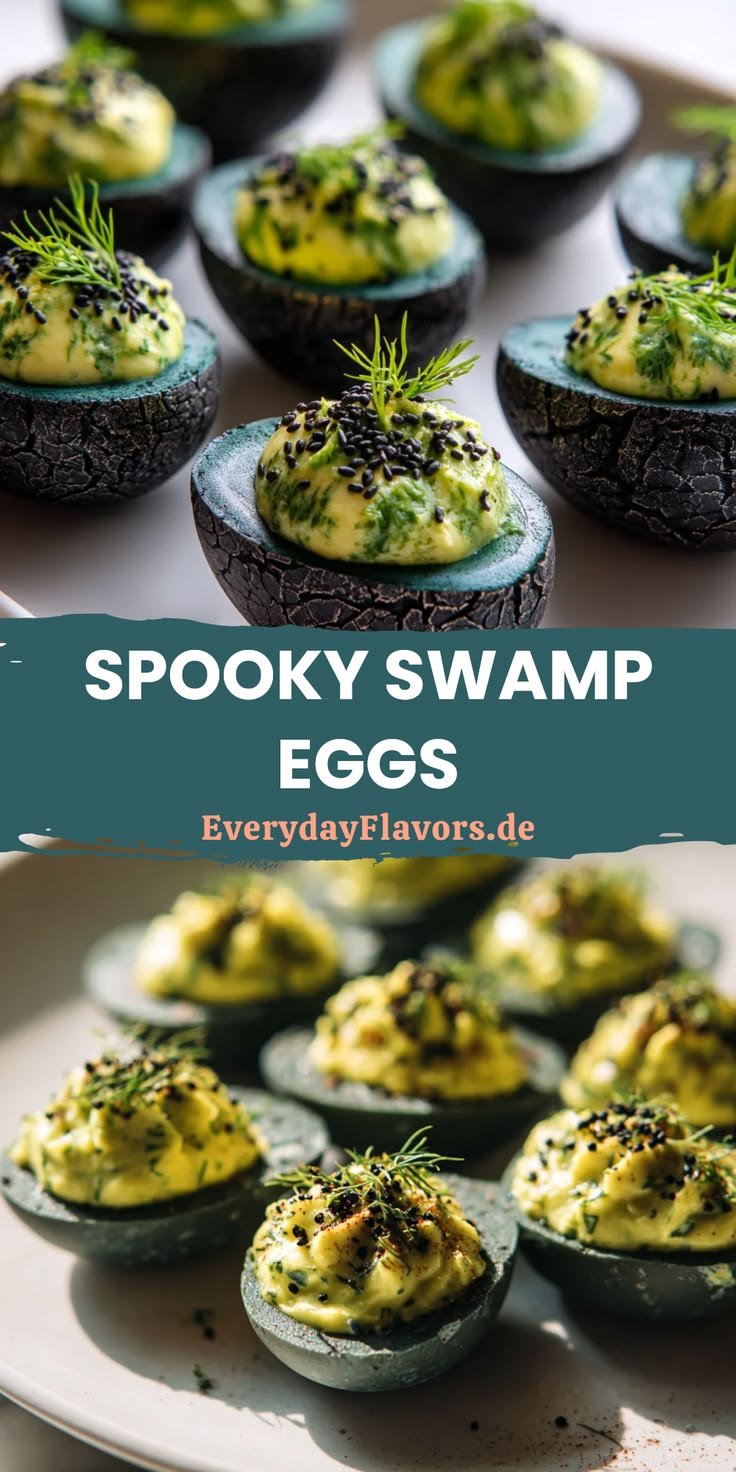 Halloween Gefüllte Eier Mit Sumpf-Charme