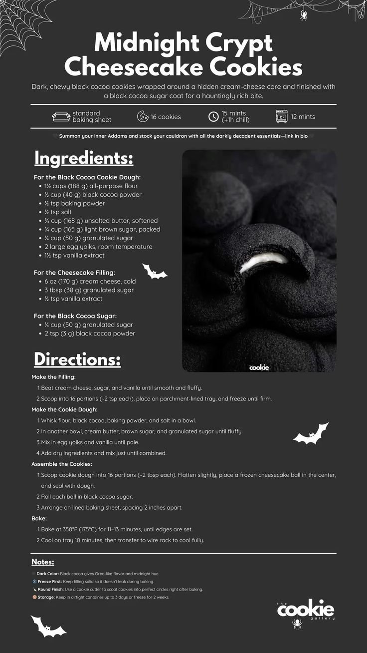 Midnight Crypt Cream Cheese Cookies