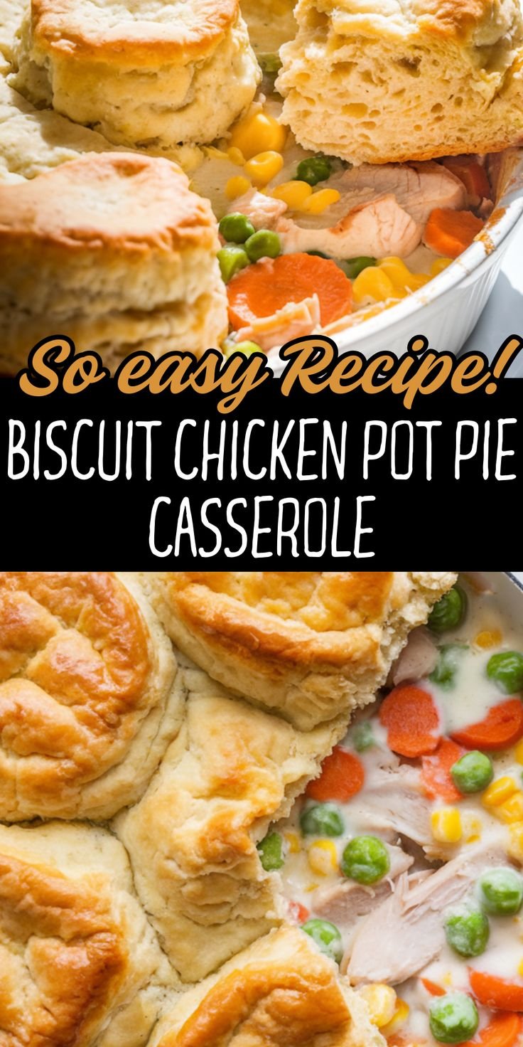 biscuit chicken pot pie Casserole