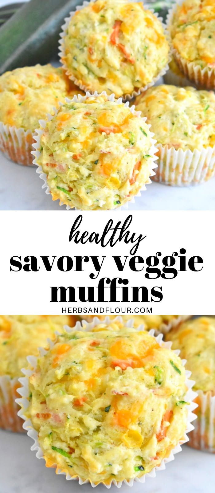 Savory Veggie Muffins - Herbs & Flour