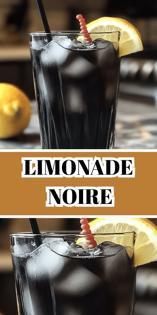 Limonade Noire Envoûtante pour Halloween