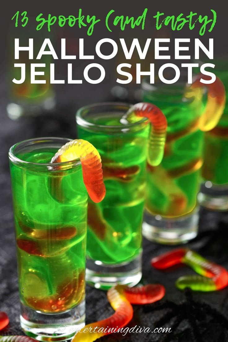 Spooky Halloween Jello Shots | Beetlejuice jello shots, Beetle juice jello shots, Purple colored shots for halloween