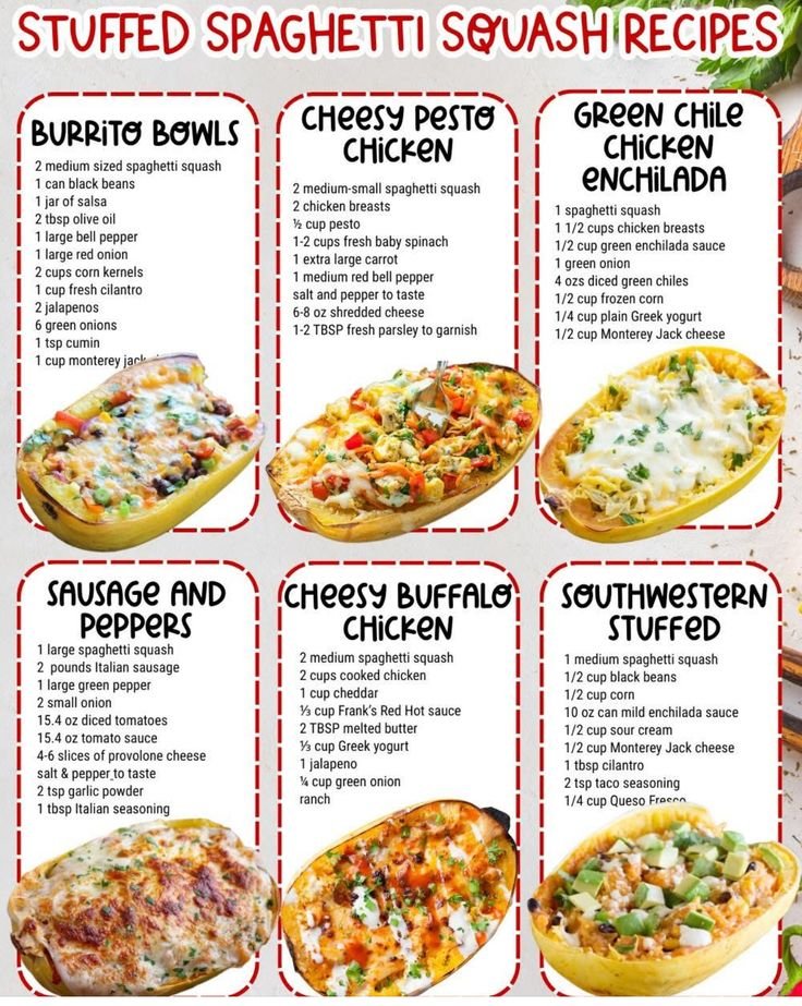 Spaghetti squash with meat | Stuffed spaghetti squash recipes healthy with chicken, Spaghetti squash dinner ideas, Recipes using spaghetti squash