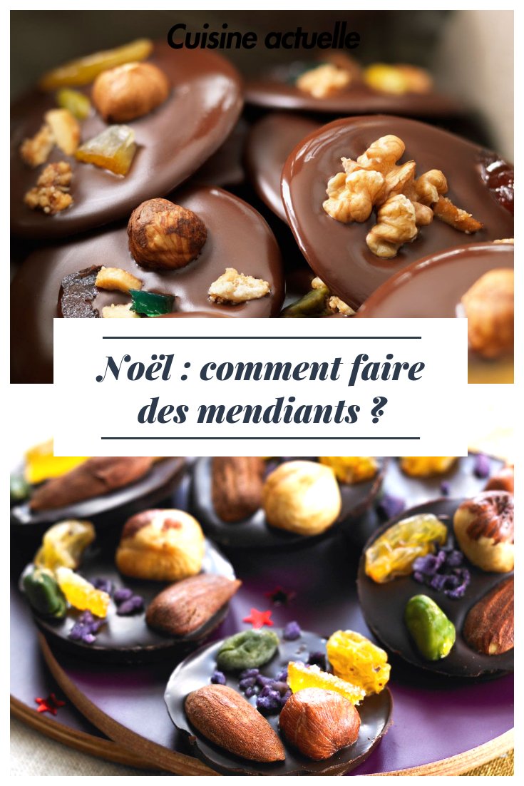 Recette mendiant - Chocolat de No&euml;l | Recette mendiants, Mendiant chocolat, Id&eacute;e repas no&euml;l
