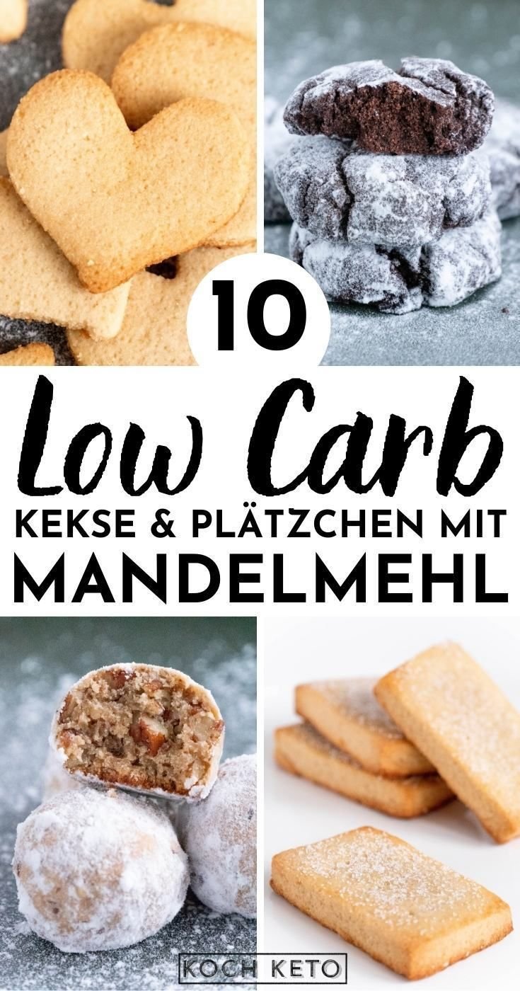 10 Kekse & Plätzchen mit Mandelmehl - 100% Low Carb!