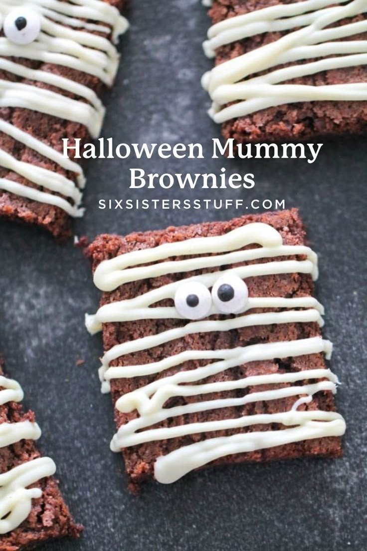 Halloween Mummy Brownies Recipe - Six Sisters' Stuff