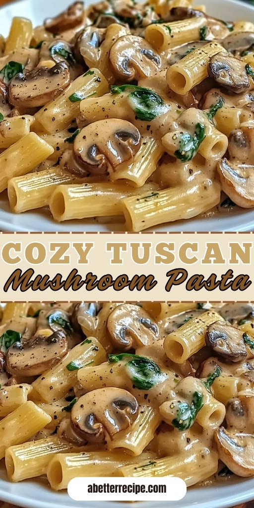 Creamy Tuscan Mushroom Pasta Skillet