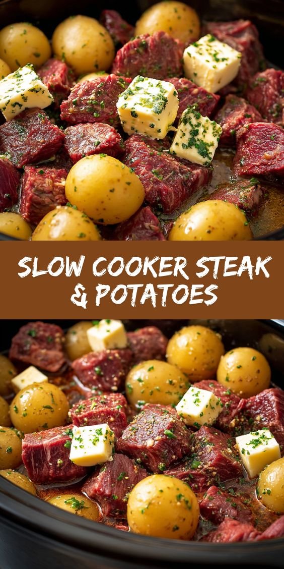 Easy Slow Cooker Steak Potatoes Recipe for Dinner